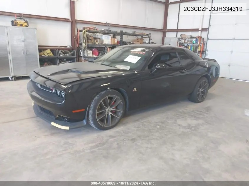 2018 Dodge Challenger R/T Scat Pack VIN: 2C3CDZFJ3JH334319 Lot: 40578869