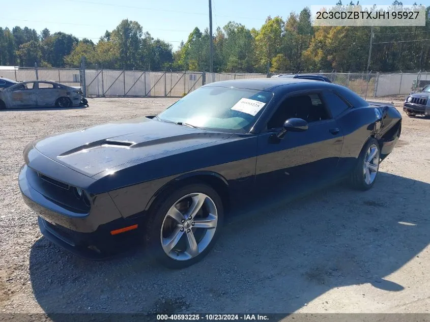 2018 Dodge Challenger R/T VIN: 2C3CDZBTXJH195927 Lot: 40593225