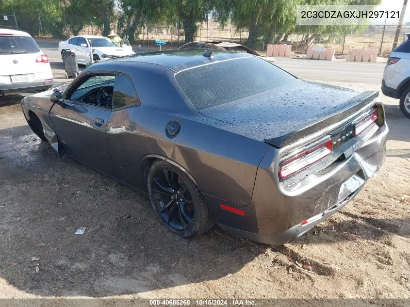 2018 Dodge Challenger Sxt Plus VIN: 2C3CDZAGXJH297121 Lot: 40605268