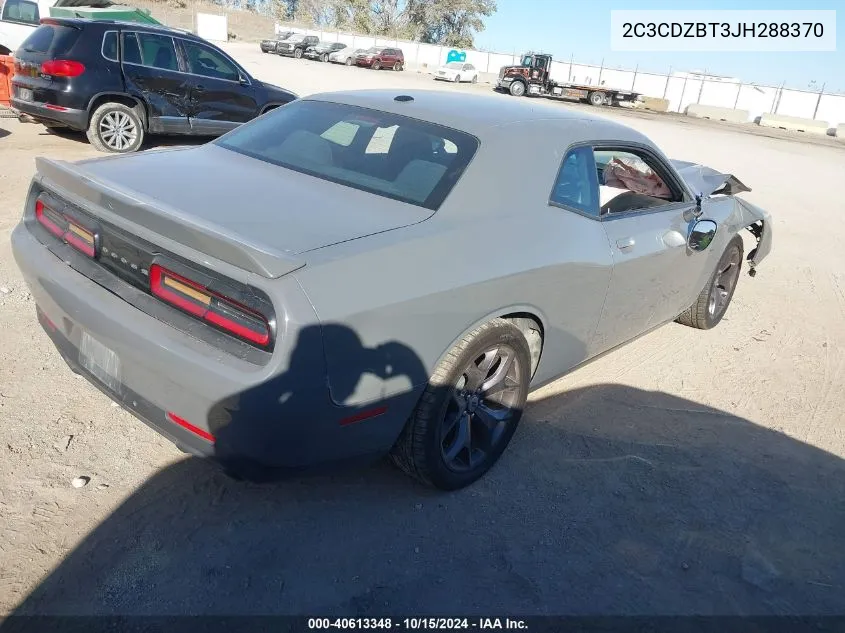 2018 Dodge Challenger R/T VIN: 2C3CDZBT3JH288370 Lot: 40613348