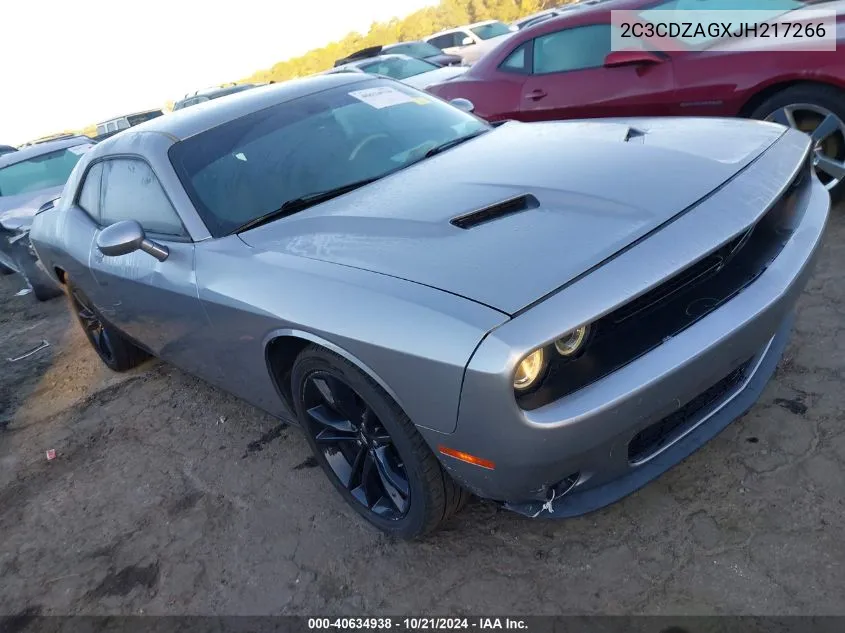 2018 Dodge Challenger Sxt VIN: 2C3CDZAGXJH217266 Lot: 40634938