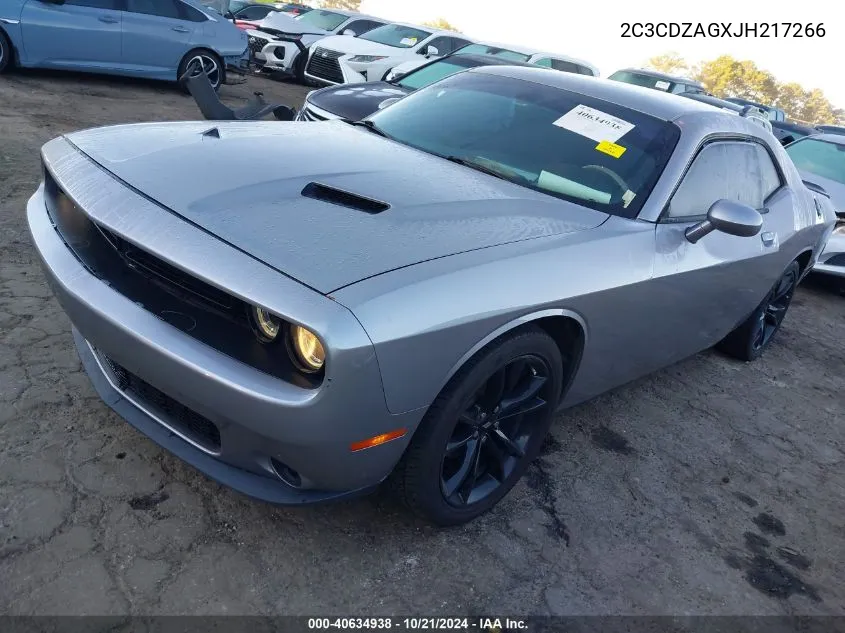 2018 Dodge Challenger Sxt VIN: 2C3CDZAGXJH217266 Lot: 40634938