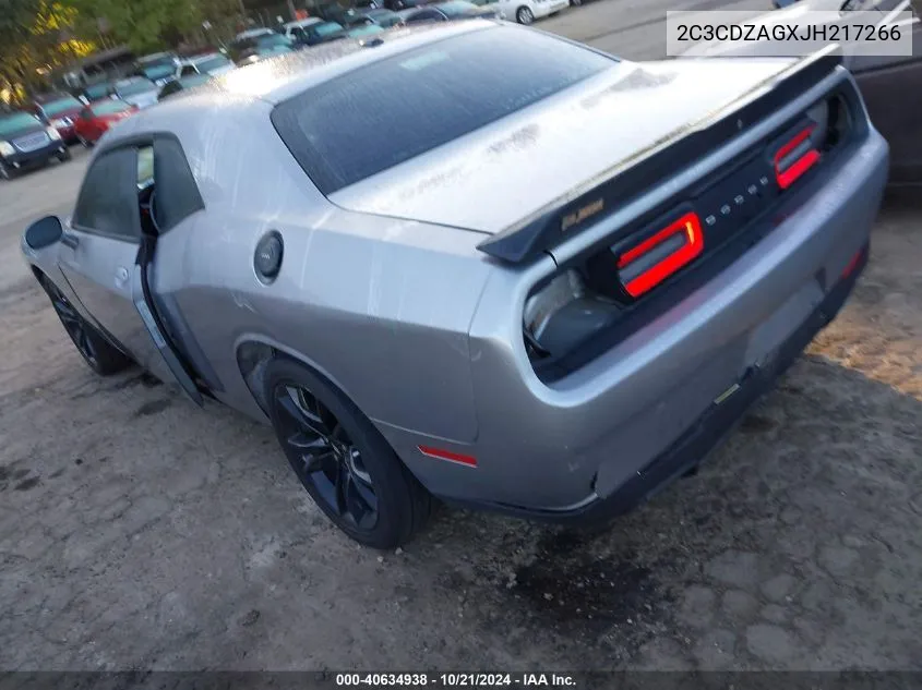 2018 Dodge Challenger Sxt VIN: 2C3CDZAGXJH217266 Lot: 40634938