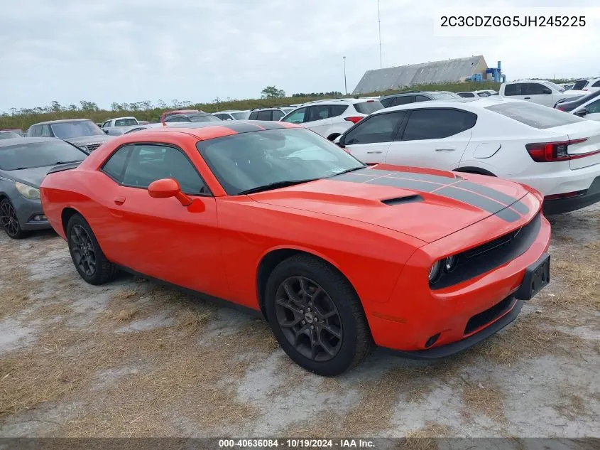 2018 Dodge Challenger Gt Awd VIN: 2C3CDZGG5JH245225 Lot: 40636084