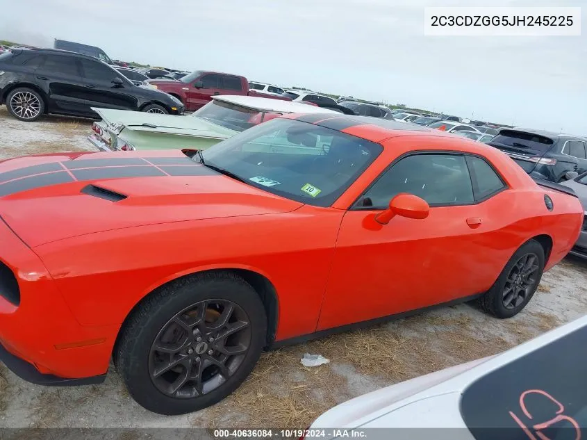 2018 Dodge Challenger Gt Awd VIN: 2C3CDZGG5JH245225 Lot: 40636084