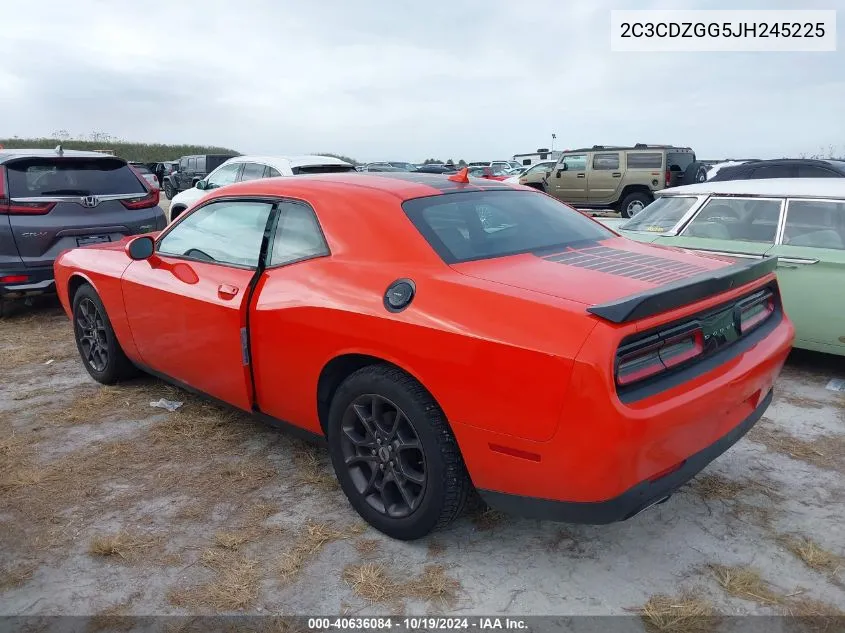 2018 Dodge Challenger Gt Awd VIN: 2C3CDZGG5JH245225 Lot: 40636084