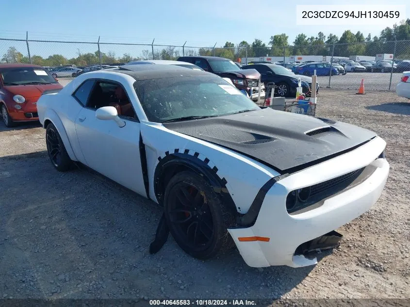 2018 Dodge Challenger Srt Hellcat Widebody VIN: 2C3CDZC94JH130459 Lot: 40645583