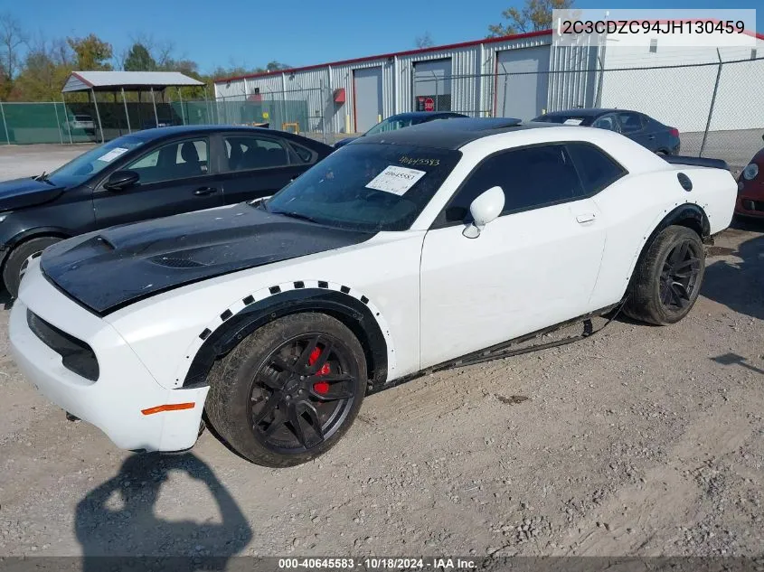 2C3CDZC94JH130459 2018 Dodge Challenger Srt Hellcat Widebody