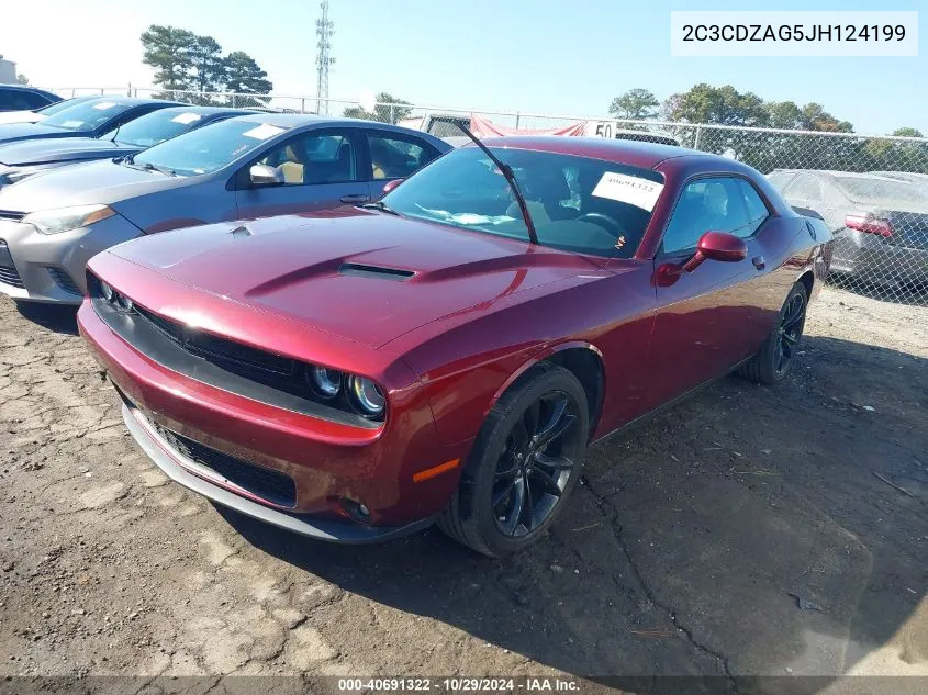 2018 Dodge Challenger Sxt VIN: 2C3CDZAG5JH124199 Lot: 40691322