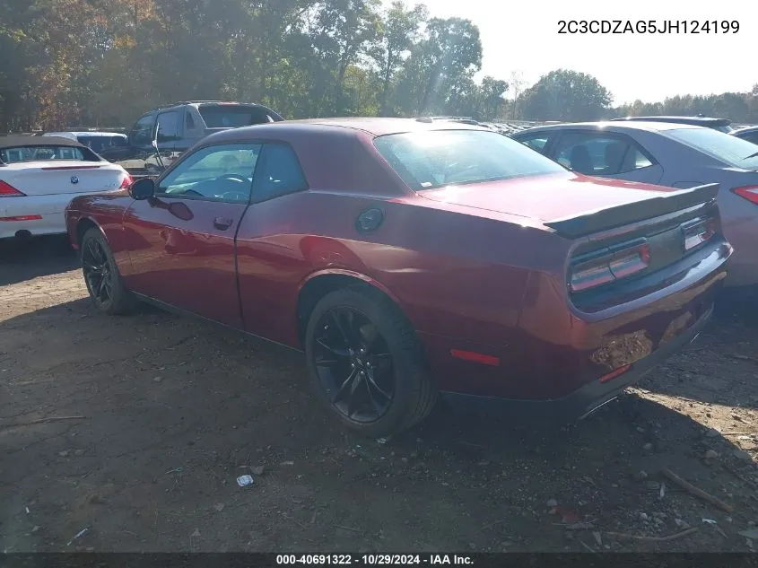 2C3CDZAG5JH124199 2018 Dodge Challenger Sxt