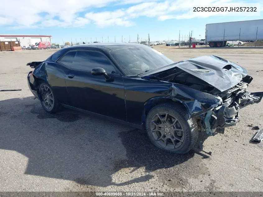 2018 Dodge Challenger Gt Awd VIN: 2C3CDZGG7JH257232 Lot: 40699659