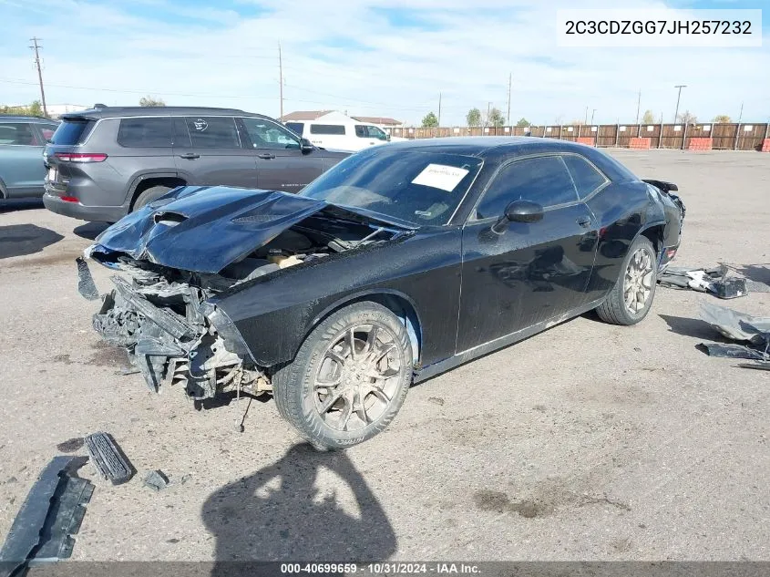 2018 Dodge Challenger Gt Awd VIN: 2C3CDZGG7JH257232 Lot: 40699659