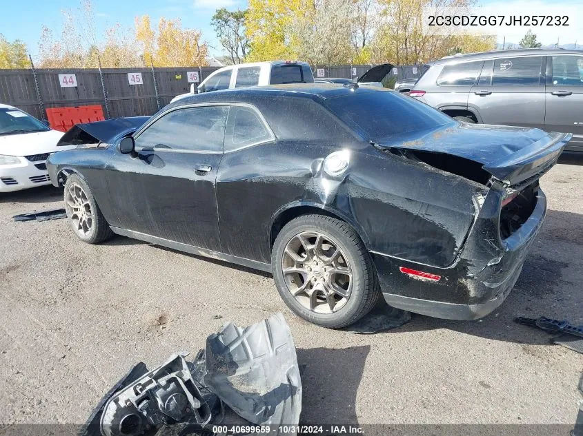 2018 Dodge Challenger Gt Awd VIN: 2C3CDZGG7JH257232 Lot: 40699659