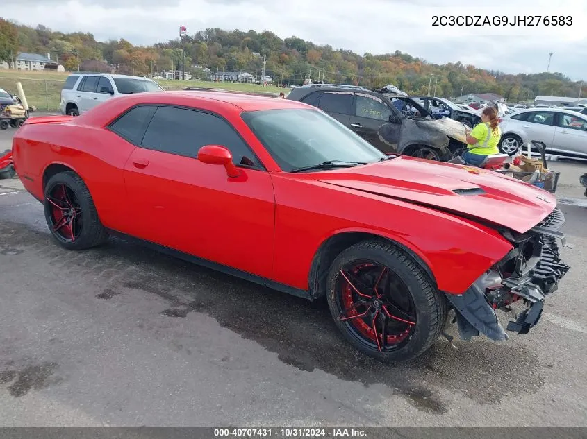 2018 Dodge Challenger Sxt VIN: 2C3CDZAG9JH276583 Lot: 40707431