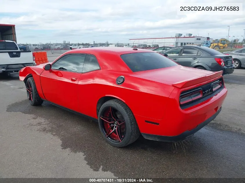 2018 Dodge Challenger Sxt VIN: 2C3CDZAG9JH276583 Lot: 40707431