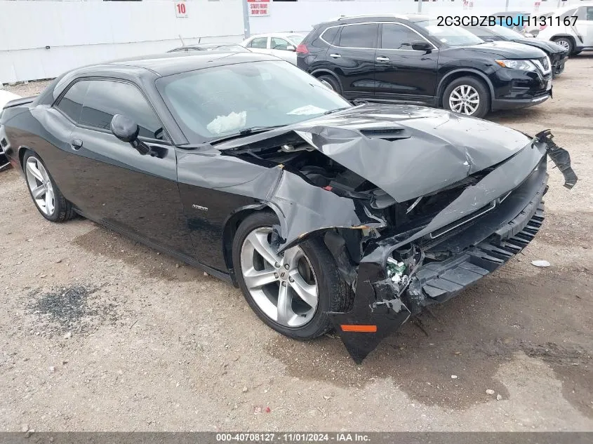 2018 Dodge Challenger R/T VIN: 2C3CDZBT0JH131167 Lot: 40708127