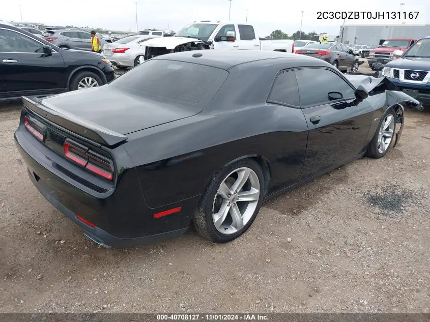 2018 Dodge Challenger R/T VIN: 2C3CDZBT0JH131167 Lot: 40708127