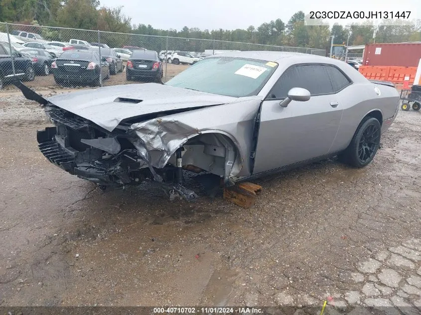 2018 Dodge Challenger Sxt VIN: 2C3CDZAG0JH131447 Lot: 40710702