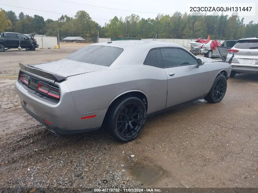 2018 Dodge Challenger Sxt VIN: 2C3CDZAG0JH131447 Lot: 40710702