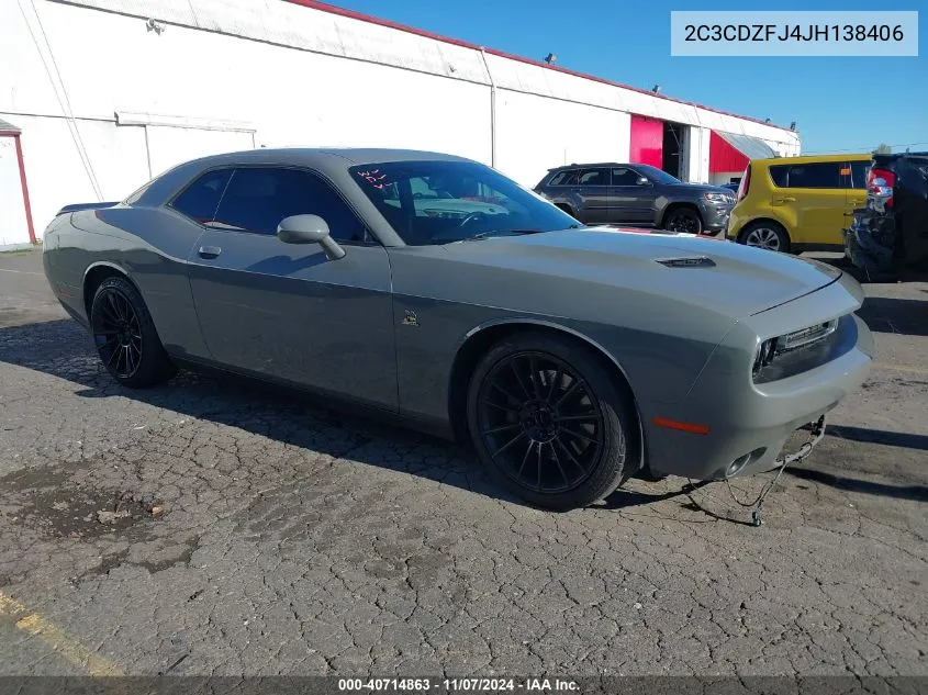 2018 Dodge Challenger R/T Scat Pack VIN: 2C3CDZFJ4JH138406 Lot: 40714863