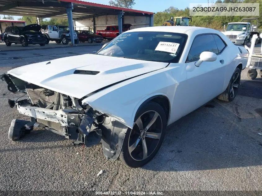 2018 Dodge Challenger Sxt VIN: 2C3CDZAG9JH263087 Lot: 40732137