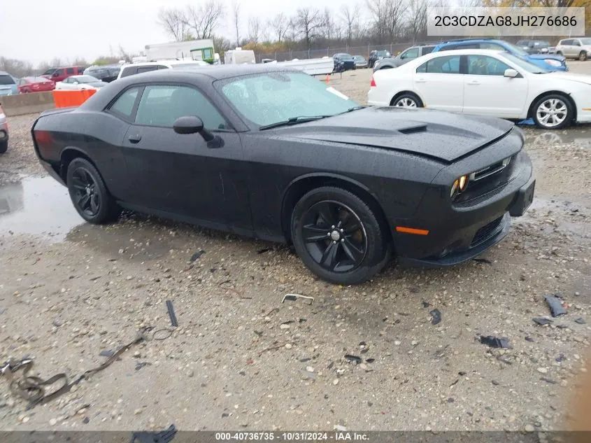 2018 Dodge Challenger Sxt VIN: 2C3CDZAG8JH276686 Lot: 40736735