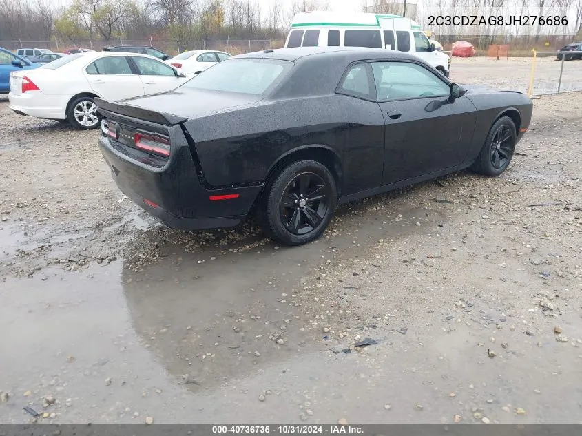 2018 Dodge Challenger Sxt VIN: 2C3CDZAG8JH276686 Lot: 40736735