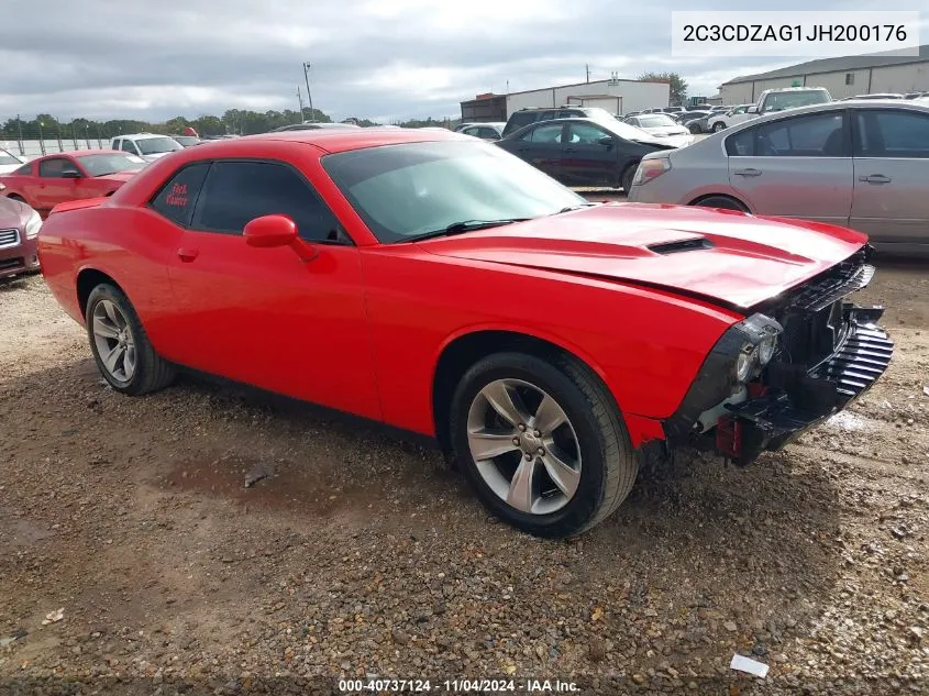 2018 Dodge Challenger Sxt VIN: 2C3CDZAG1JH200176 Lot: 40737124