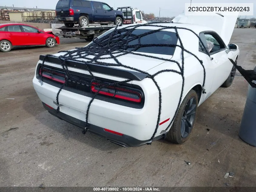 2C3CDZBTXJH260243 2018 Dodge Challenger R/T Plus