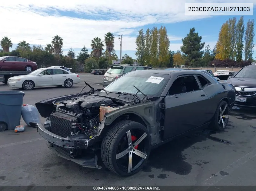 2C3CDZAG7JH271303 2018 Dodge Challenger Sxt