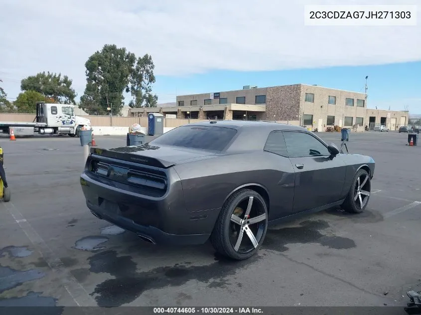 2C3CDZAG7JH271303 2018 Dodge Challenger Sxt