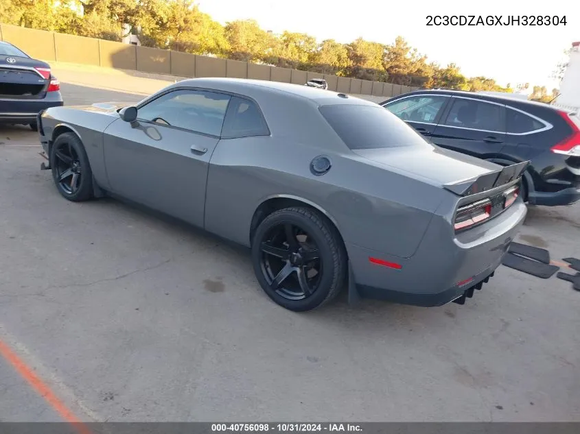 2018 Dodge Challenger Sxt VIN: 2C3CDZAGXJH328304 Lot: 40756098