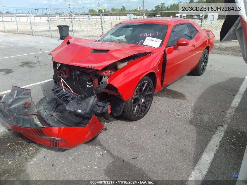 2018 Dodge Challenger R/T VIN: 2C3CDZBT6JH228423 Lot: 40781217