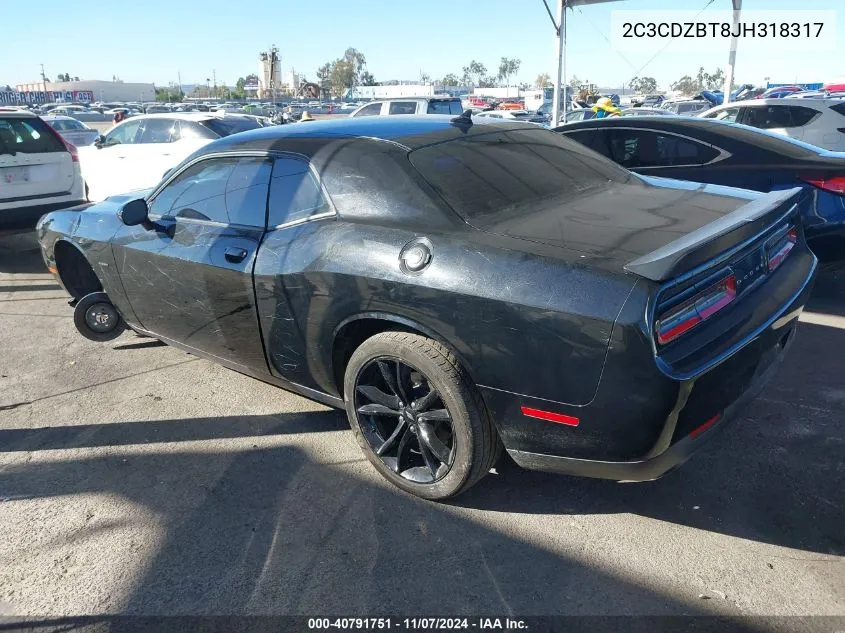 2018 Dodge Challenger R/T VIN: 2C3CDZBT8JH318317 Lot: 40791751