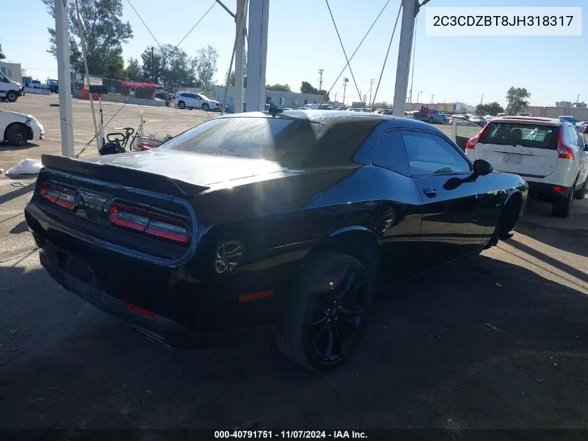 2018 Dodge Challenger R/T VIN: 2C3CDZBT8JH318317 Lot: 40791751