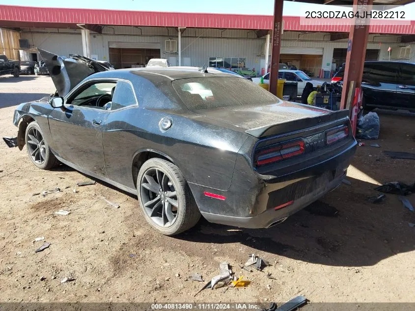 2018 Dodge Challenger Sxt Plus VIN: 2C3CDZAG4JH282212 Lot: 40813490