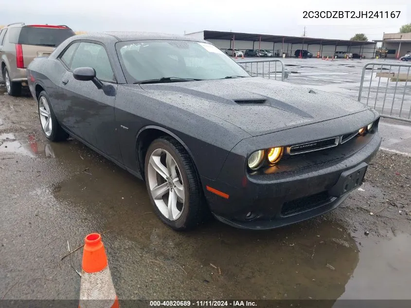 2018 Dodge Challenger R/T VIN: 2C3CDZBT2JH241167 Lot: 40820689