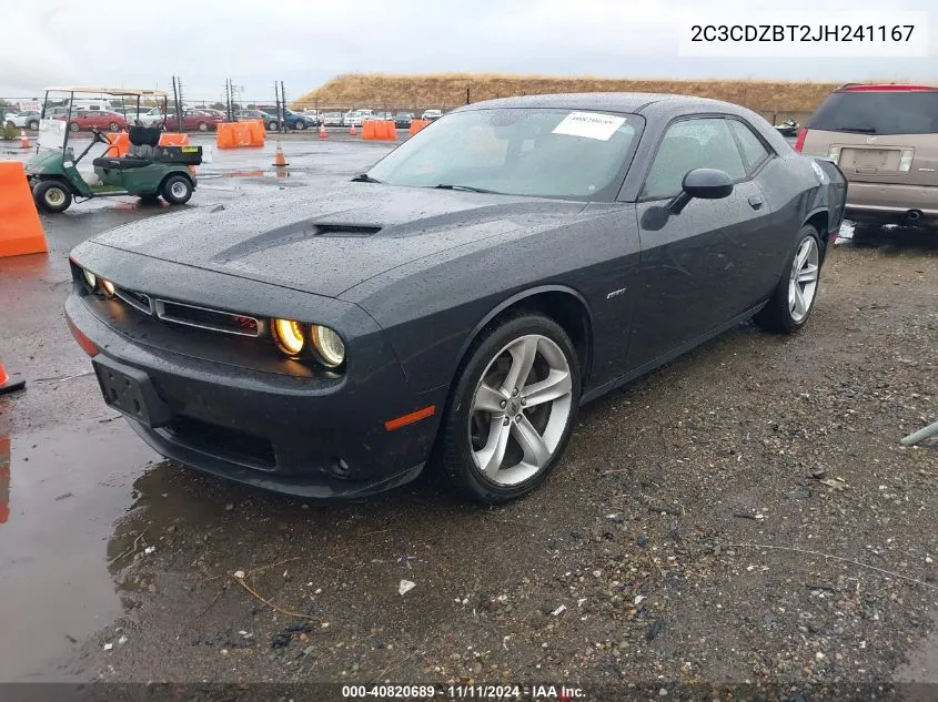 2018 Dodge Challenger R/T VIN: 2C3CDZBT2JH241167 Lot: 40820689