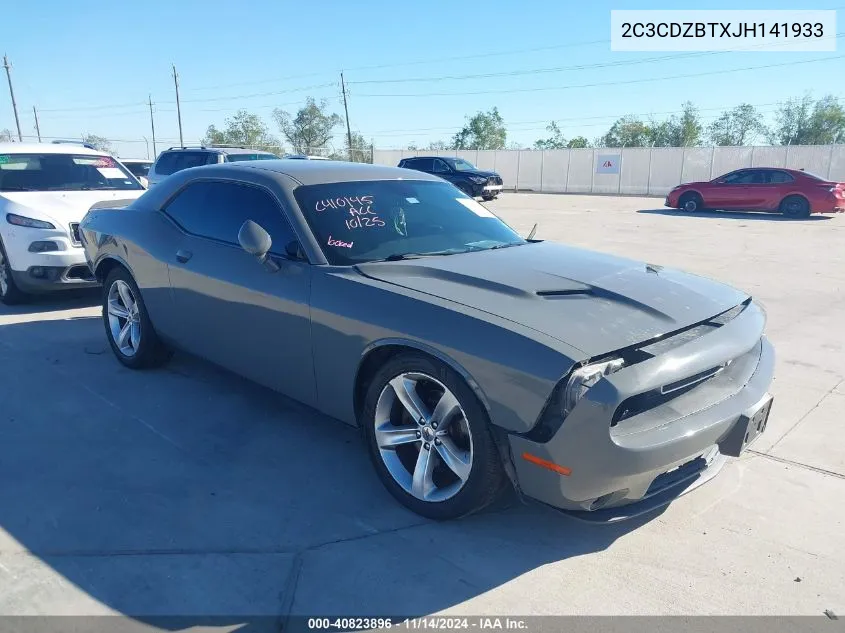 2C3CDZBTXJH141933 2018 Dodge Challenger R/T