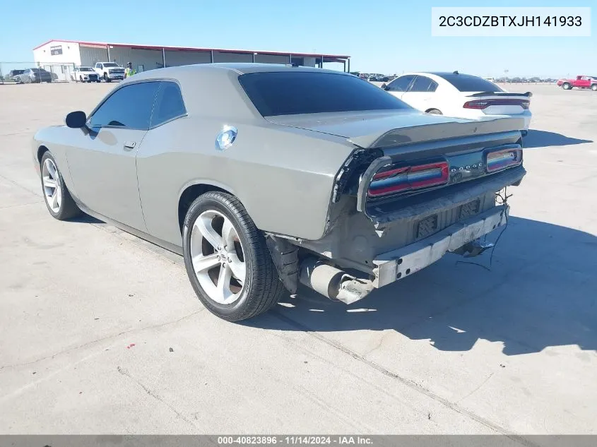 2C3CDZBTXJH141933 2018 Dodge Challenger R/T