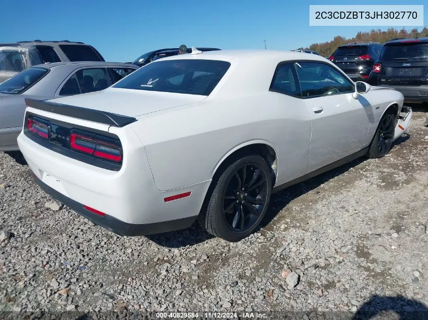 2C3CDZBT3JH302770 2018 Dodge Challenger R/T Plus