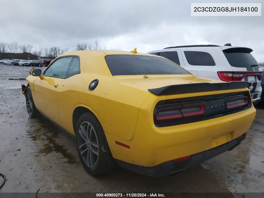 2018 Dodge Challenger Gt Awd VIN: 2C3CDZGG8JH184100 Lot: 40900273