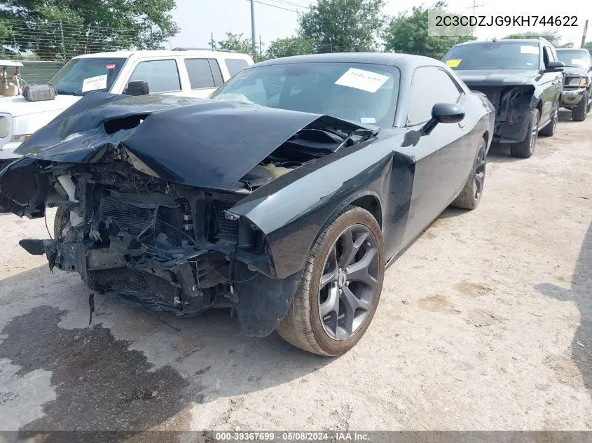 2019 Dodge Challenger Gt VIN: 2C3CDZJG9KH744622 Lot: 39367699