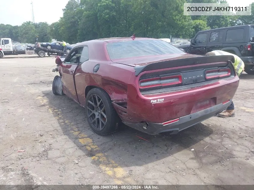 2C3CDZFJ4KH719311 2019 Dodge Challenger R/T Scat Pack