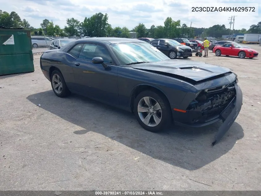 2019 Dodge Challenger Sxt VIN: 2C3CDZAG4KH629572 Lot: 39798241