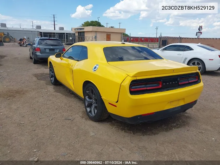 2019 Dodge Challenger R/T VIN: 2C3CDZBT8KH529129 Lot: 39840862