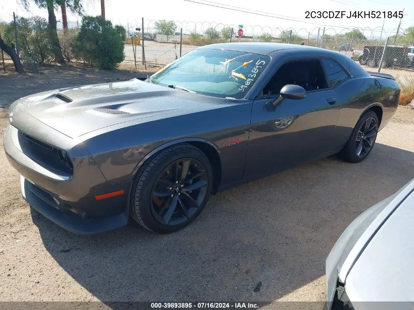 2019 Dodge Challenger R/T Scat Pack VIN: 2C3CDZFJ4KH521845 Lot: 39893895