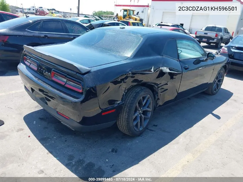 2019 Dodge Challenger Sxt VIN: 2C3CDZAG1KH596501 Lot: 39899463