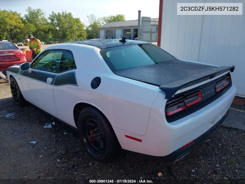 2C3CDZFJ5KH571282 2019 Dodge Challenger R/T Scat Pack