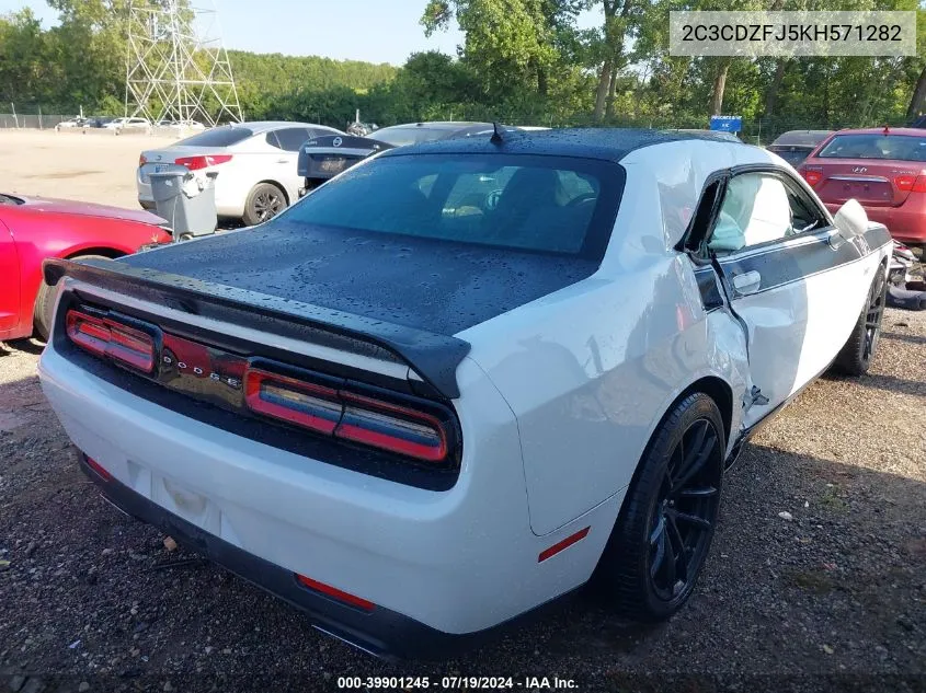 2019 Dodge Challenger R/T Scat Pack VIN: 2C3CDZFJ5KH571282 Lot: 39901245